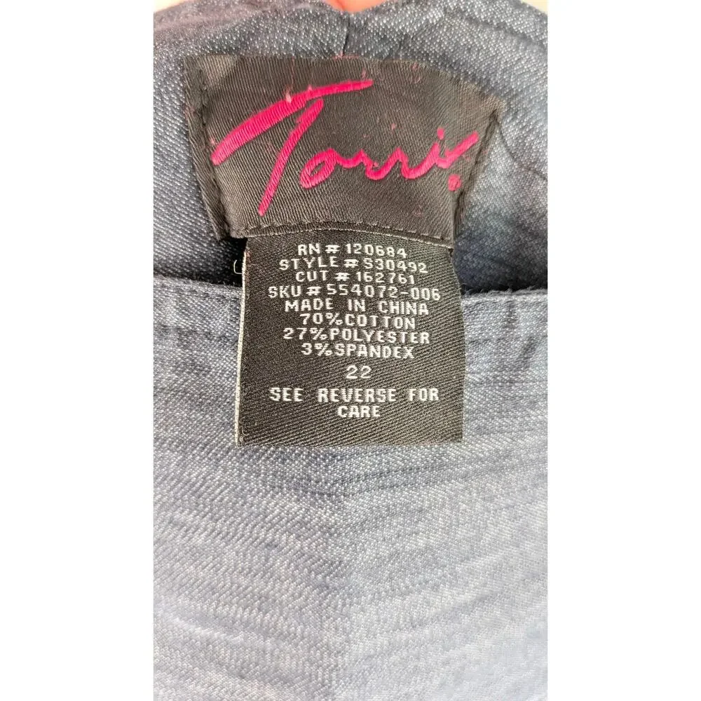 torrid ruched denim